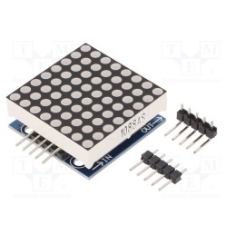 10 pcs : OKY3527 - Display: LED, 8x8, 32x32x13mm, 5VDC, IC: MAX7219, Display: matrix