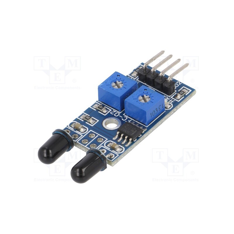 10 pcs : OKY3054 - Sensor: flame, infrared, digital, 3.3÷5VDC, IC: LM393, Ch: 2, 60°