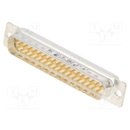 10 pcs : DC37P064TXLF - D-Sub, PIN: 37, socket, male, for panel mounting, straight, 5A