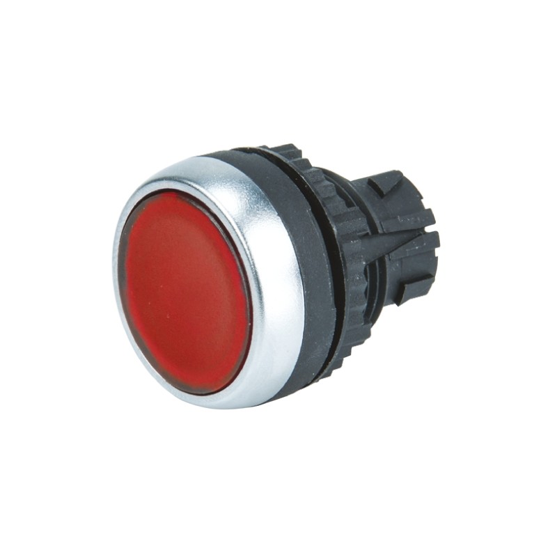 1 pcs - BACO Red Spring Return Push Button Head, 22mm Cutout, IP66