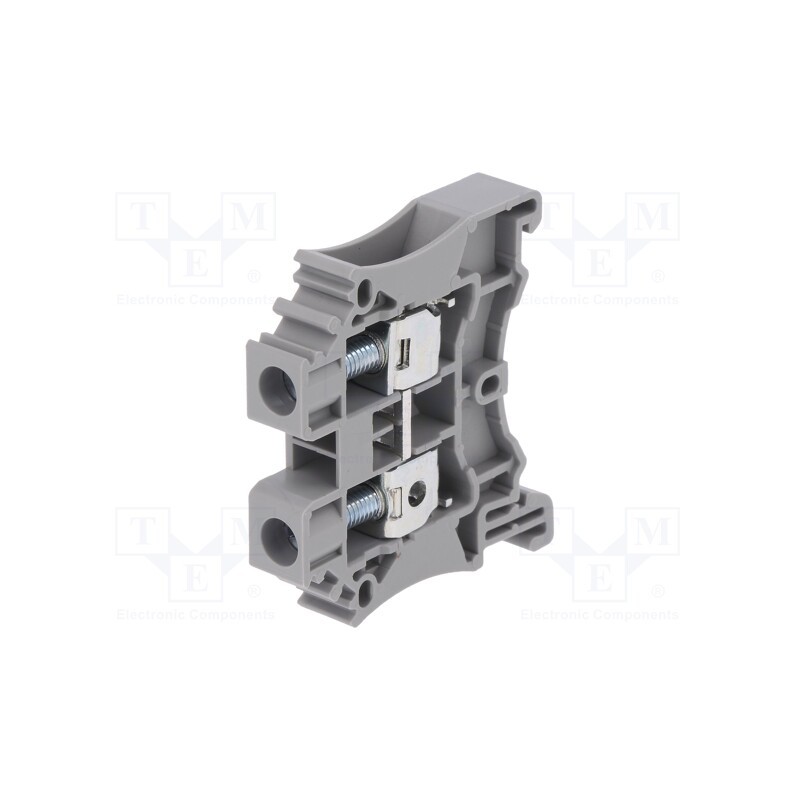 10 pcs : DC6-01P-11-00AH - Splice terminal: rail, 0.5÷6mm2, ways: 1, terminals: 2, grey, DC