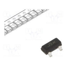 20 pcs : SBAS21LT1G - Diode: switching, SMD, 250V, 200mA, 50ns, SOT23, Ufmax: 1.25V, 385mW