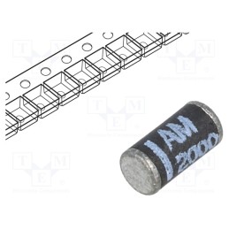 20 pcs : AM2000 - Diode: rectifying, SMD, 1.6kV, 1A, 1.5us, MELF plastic, Ufmax: 1.1V