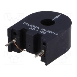 10 pcs : AS100 - Current transformer, AS, R: 0.6Ω, 6mH, 300mA, W: 9.53mm, Ø: 5mm