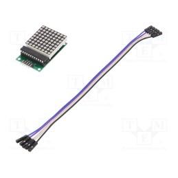10 pcs : OKY3523 - Display: LED, 8x8, red, 50x32x15mm, 5VDC, IC: MAX7219