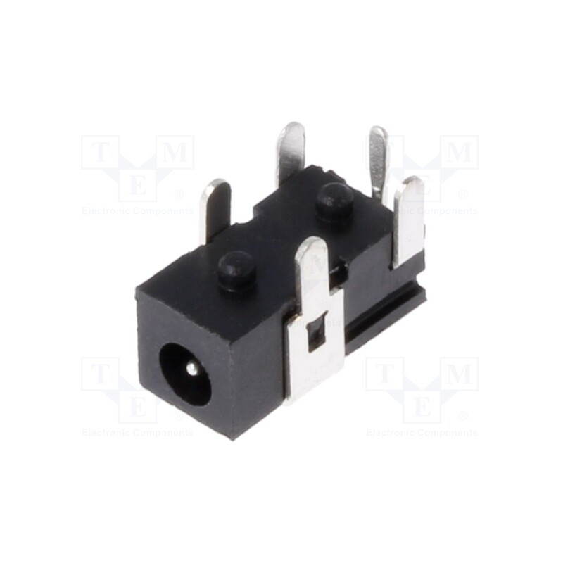 10 pcs : DCJ065-15-A-K1-K - Socket, DC supply, male, 2.8/0.65mm, on PCBs, THT, 2.5A, 16VDC