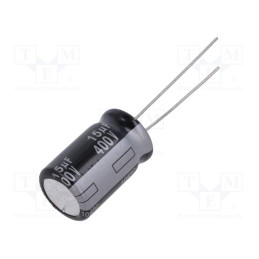 10 pcs : EEUED2G150 - Capacitor: electrolytic, THT, 15uF, 400VDC, Ø12.5x20mm, Pitch: 5mm