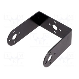 10 pcs : FIT0040 - Bracket, black, mechanical parts, standard type servo, aluminium