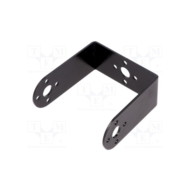 10 pcs : FIT0040 - Bracket, black, mechanical parts, standard type servo, aluminium