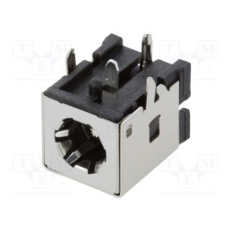 10 pcs : DCJ250-20-B-K1-A - Socket, DC supply, male, 5.3/2.5mm, on PCBs, THT, 8A, 20VDC