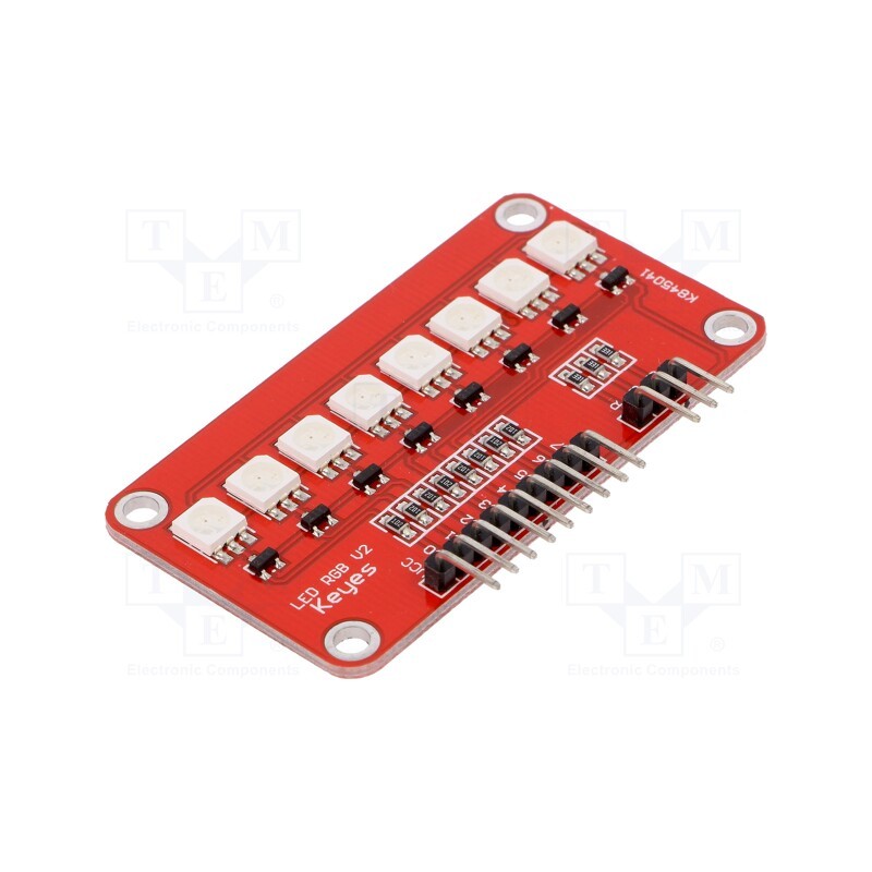 10 pcs : OKY3208 - Module: LED, 5VDC, No.of diodes: 8, Ch: 8, Colour: RGB, 5050