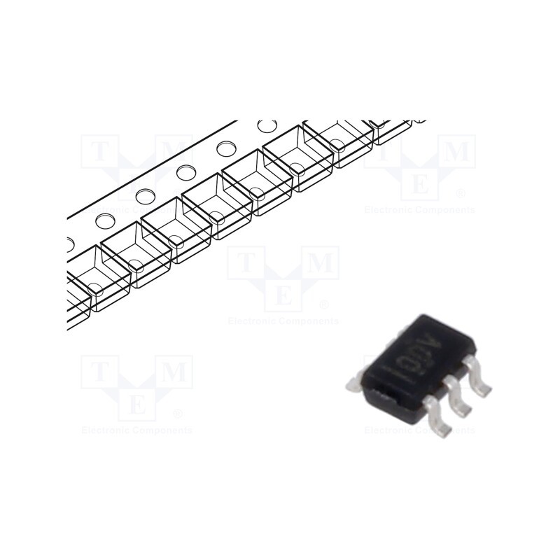20 pcs : TLV70018DCKR - IC: voltage regulator, LDO,linear,fixed, 1.8V, 0.2A, SC70-5, SMD