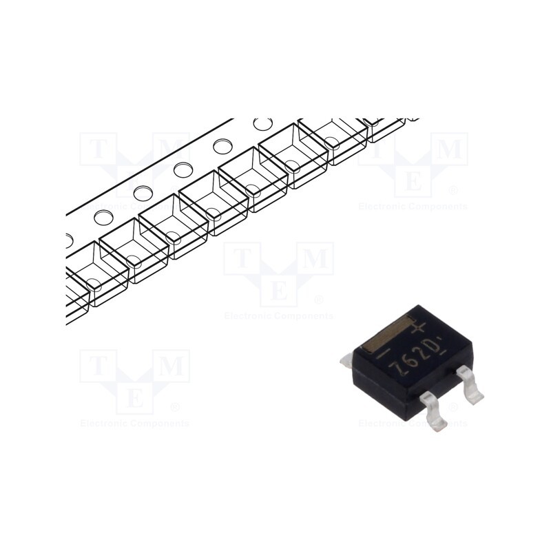 20 pcs : S1ZB60-7062 - Bridge rectifier: single-phase, Urmax: 600V, If: 0.8A, Ifsm: 30A, 1Z