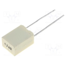 50 pcs : R82DC4100DQ60K - Capacitor: polyester, 1uF, 40VAC, 63VDC, 5mm, ±10%, 7.2x5x10mm, THT