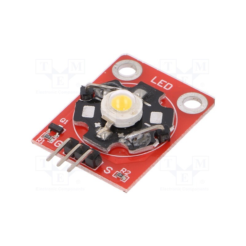 10 pcs : OKY3207 - Module: LED, 3.3÷3.6VDC, Colour: white, 3W