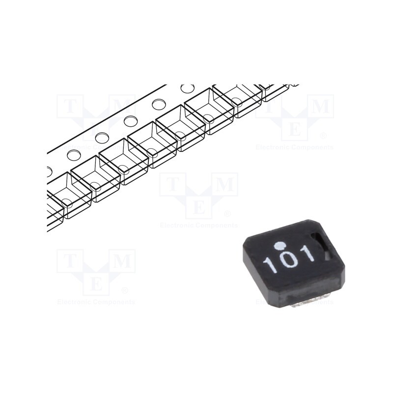 10 pcs : VLCF5020T-101MR27 - Inductor: ferrite, SMD, 100uH, 0.52A, 1581mΩ, ±20%, VLCF