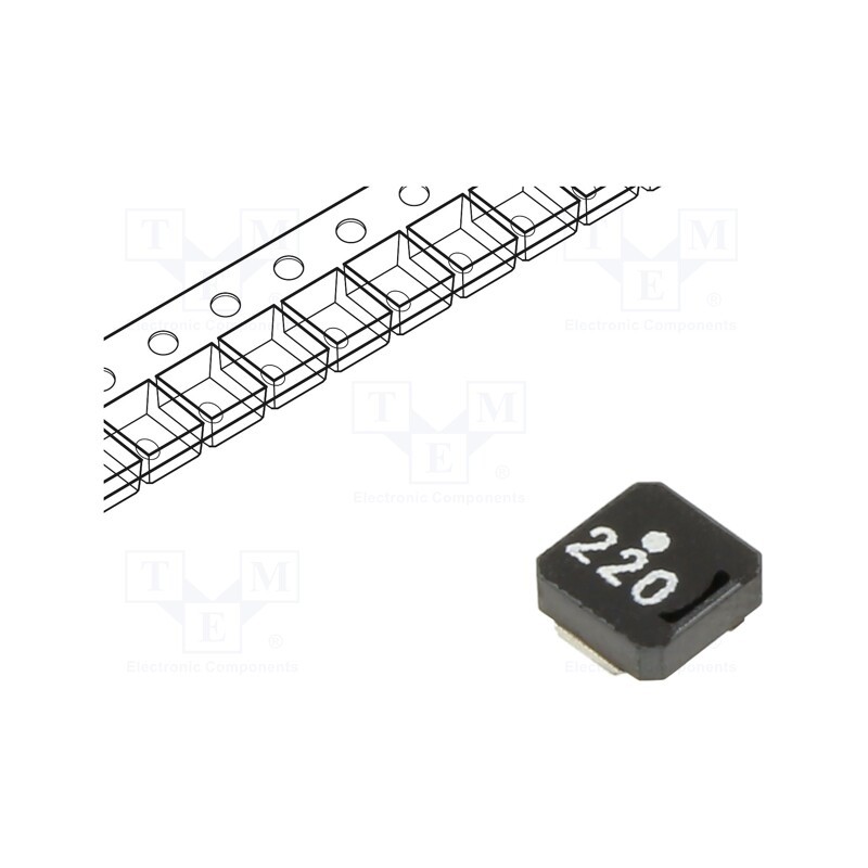 10 pcs : VLCF5020T-220MR58 - Inductor: ferrite, SMD, 22uH, 1.1A, 373mΩ, ±20%, VLCF