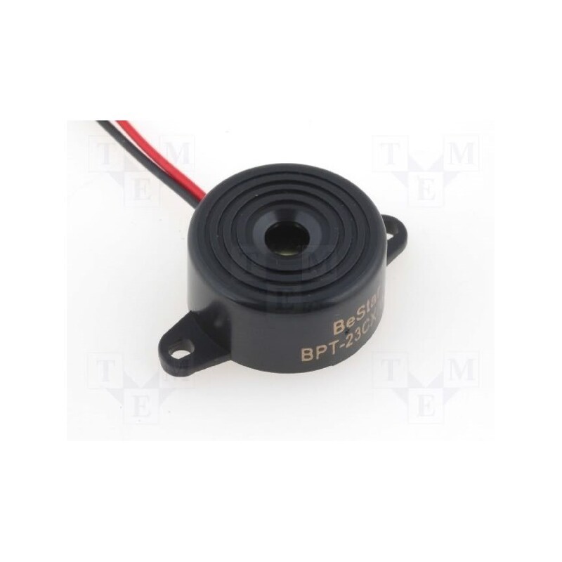 10 pcs : BPT-23CXW-1 - Sound transducer: piezo alarm, with built-in generator, 8mA