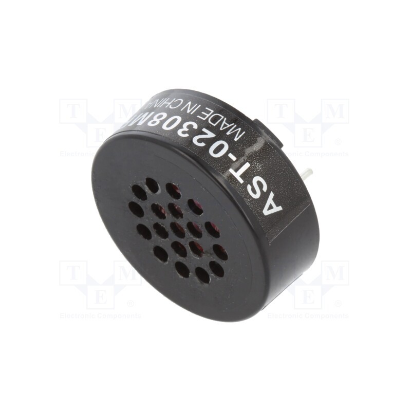 10 pcs : AST-02308MR-R - Sound transducer: loudspeaker, freson: 1.5kHz, -20÷60°C, Ø: 23mm