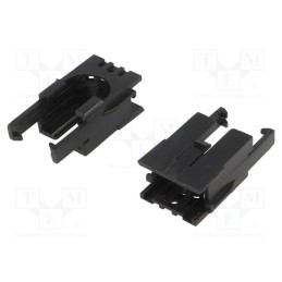 10 set : ROMI CHASSIS MOTOR CLIP PAIR - BLACK - Bracket, black, POLOLU Romi