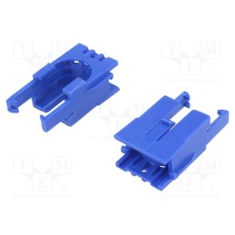 10 set : ROMI CHASSIS MOTOR CLIP PAIR - BLUE - Bracket, blue, POLOLU Romi