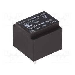 10 pcs : BV 202 0161 - Transformer: encapsulated, 0.5VA, 230VAC, 15V, 33mA, PCB, BV