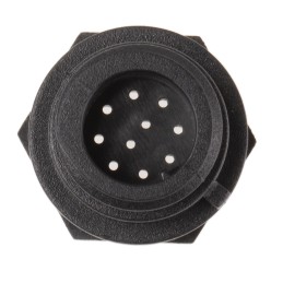 1 pcs - Bulgin Circular Connector, 10 Contacts, Front Mount, Miniature Connector, Plug, Male, IP68, Buccaneer 400 Series