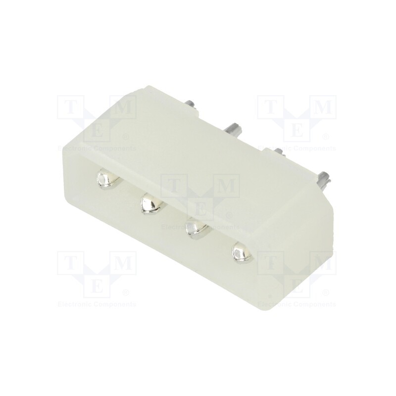 10 pcs : DDS-04D - Socket, wire-board, male, 5.08mm, PIN: 4, THT, on PCBs, 5A, 250VDC