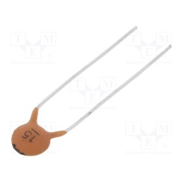 500 pcs : CC-15/100 - Capacitor: ceramic, 15pF, 100V, C0G (NP0), ±10%, THT, 5mm