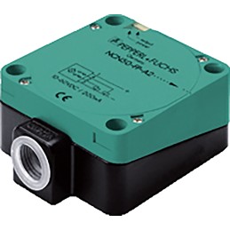 1 pcs - Pepperl + Fuchs Inductive Block-Style Proximity Sensor, 40 mm Detection, PNP Output, 10 - 60 V, IP68