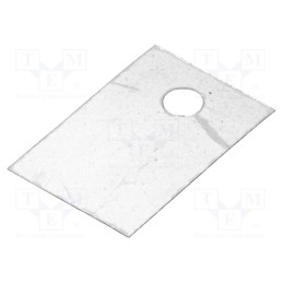 50 pcs : GS 220 P - Heat transfer pad: mica, TO220, 0.4K/W, L: 18mm, W: 12mm, Thk: 0.05mm