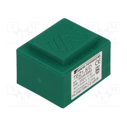 10 pcs : TEZ1.5/D230/6-6V - Transformer: encapsulated, 1.5VA, 230VAC, 6V, 6V, 12.5mA, 125mA, PCB