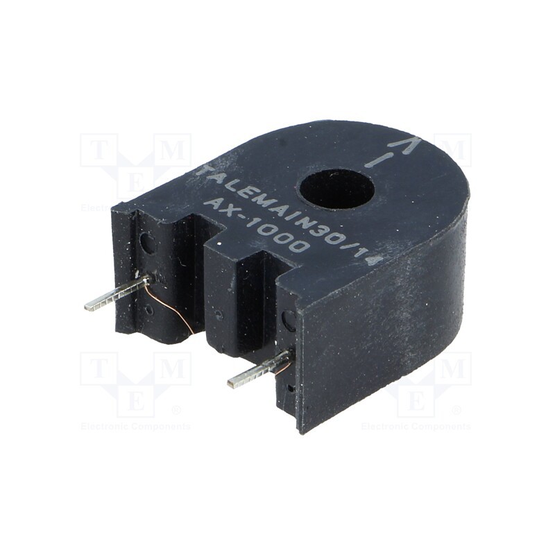 10 pcs : AX-1000 - Current transformer, AX, Iin: 10A, 100Ω, -40÷120°C, Trans: 1000: 1
