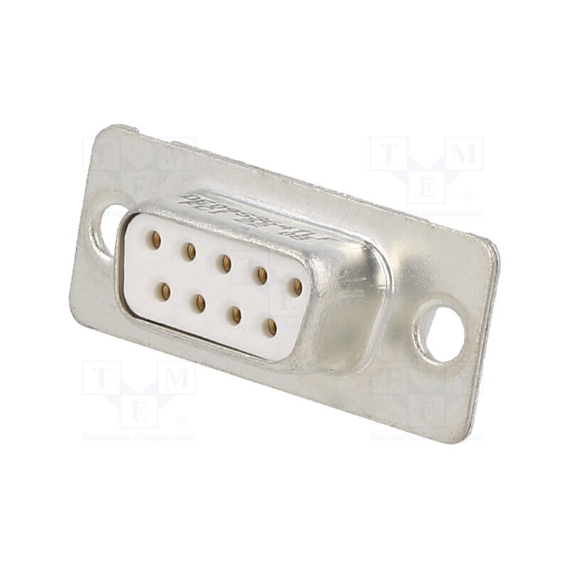 10 pcs : DE09S364TLF - D-Sub, PIN: 9, socket, female, for panel mounting, straight, 5A