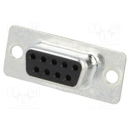 10 pcs : DE09-SD - D-Sub, PIN: 9, plug, female, for cable, soldering, 5A, 250V, 20mΩ