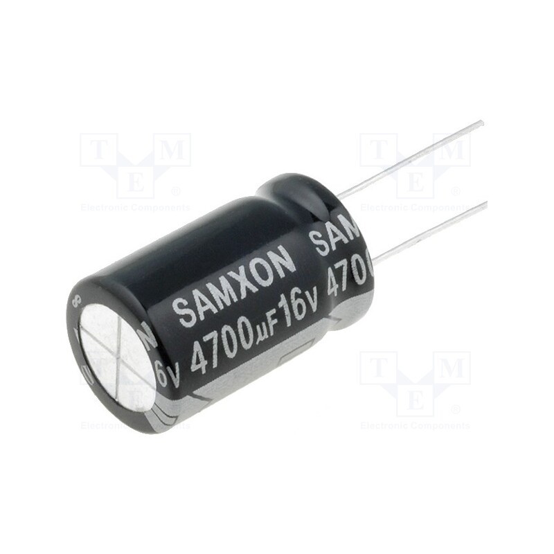 10 pcs : EGT478M1CK25RRSHP - Capacitor: electrolytic, low ESR, THT, 4700uF, 16VDC, Ø16x25mm