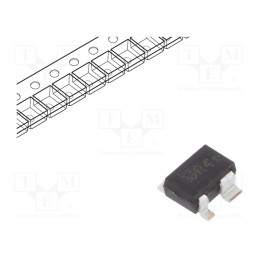 10 pcs : BFP640H6327XTSA1 - Transistor: NPN, SiGe: C, bipolar, RF, 4.1V, 50mA, 0.2W, SOT343