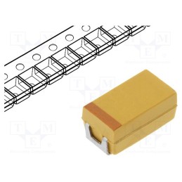 10 pcs : TCJC685M035R0200 - Capacitor: tantalum-polymer, low ESR, 6.8uF, 35VDC, C, 2312, TCJ