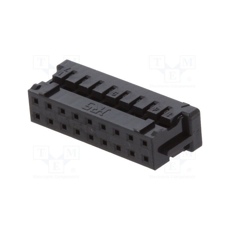 50 pcs : DF11-18DS-2C - Plug, wire-wire/PCB, female, DF11, 2mm, PIN: 18, w/o contacts