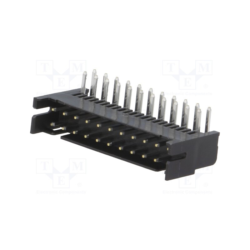10 pcs : DF11-22DP-2DS(24) - Socket, PCB-cable/PCB, male, DF11, 2mm, PIN: 22, THT, on PCBs, tinned