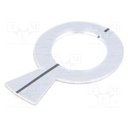 10 pcs : A6016019 - Pointer, aluminium, self-adhesive, 16mm, on panel