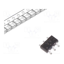 10 pcs : 74LVC2G17GV,125 - IC: digital, buffer,non-inverting, Ch: 2, CMOS,TTL, SMD, TSOP6, LVC