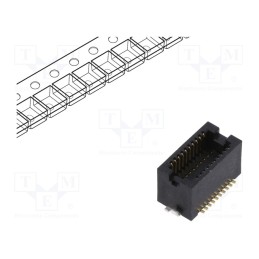 20 pcs : DF12NB(5.0)-20DP-0.5V(51) - Connector: PCB to PCB, male, PIN: 20, 0.5mm, H: 4.3mm, DF12N, SMT