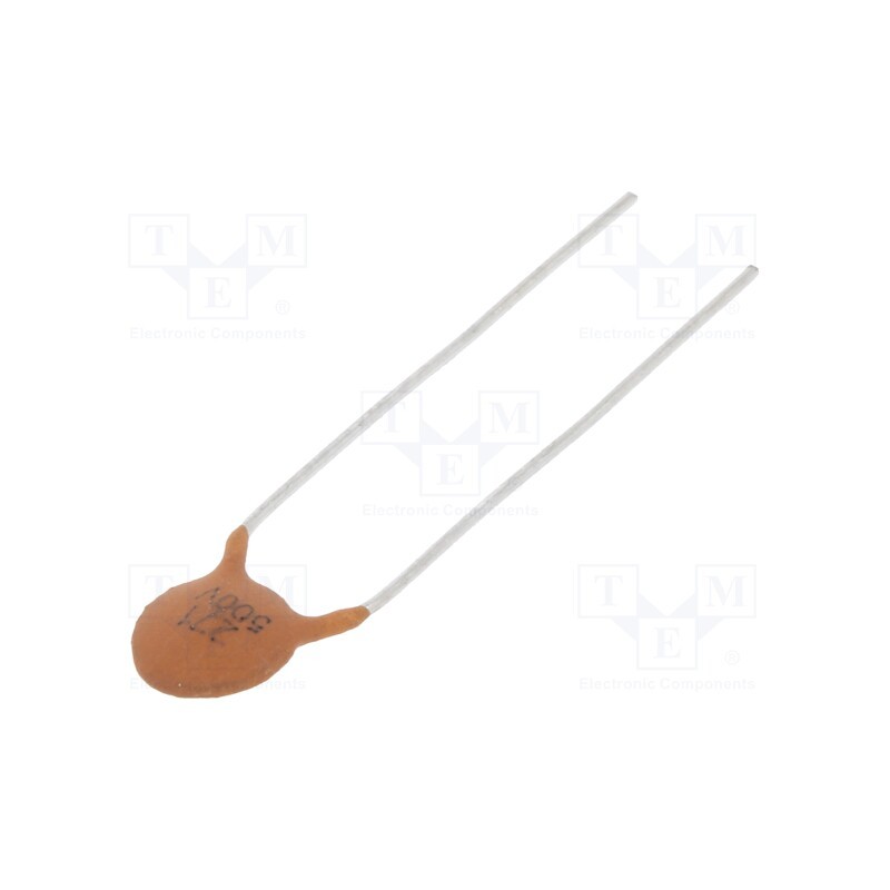 500 pcs : CC-271/500 - Capacitor: ceramic, 270pF, 500V, Y5P, ±10%, THT, 5mm
