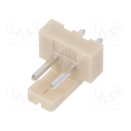 50 pcs : DF1-2P-2.5DSA(05) - Socket, wire-board, male, DF1, 2.5mm, PIN: 2, THT, on PCBs, 250V, 3A