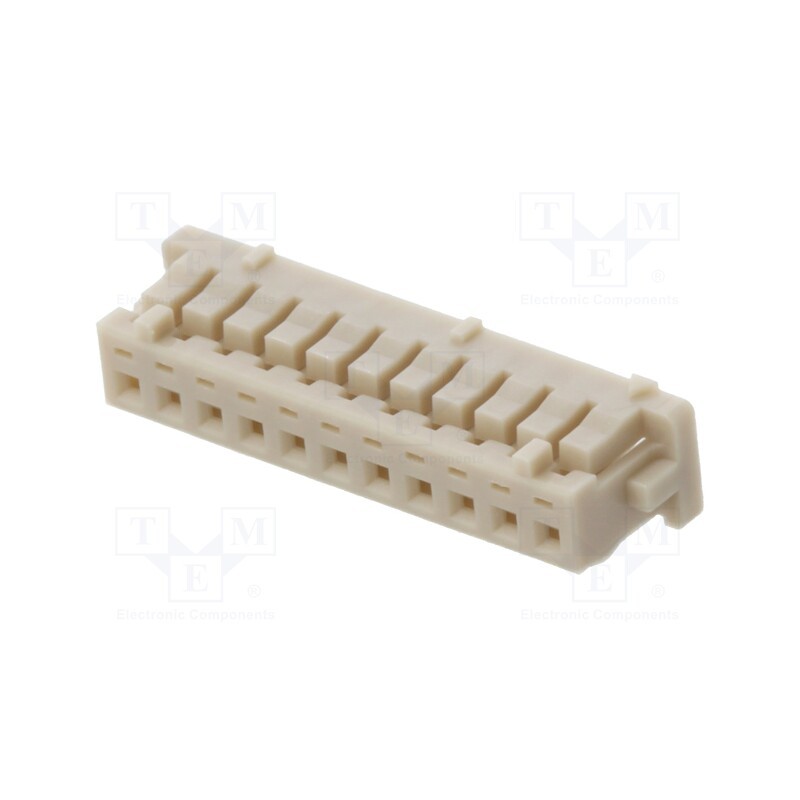 50 pcs : DF13-11S-1.25C - Plug, wire-board, female, DF13, 1.25mm, PIN: 11, w/o contacts