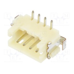 20 pcs : DF13-4P-1.25V(75) - Socket, wire-board, male, DF13, 1.25mm, PIN: 4, SMT, on PCBs, tinned