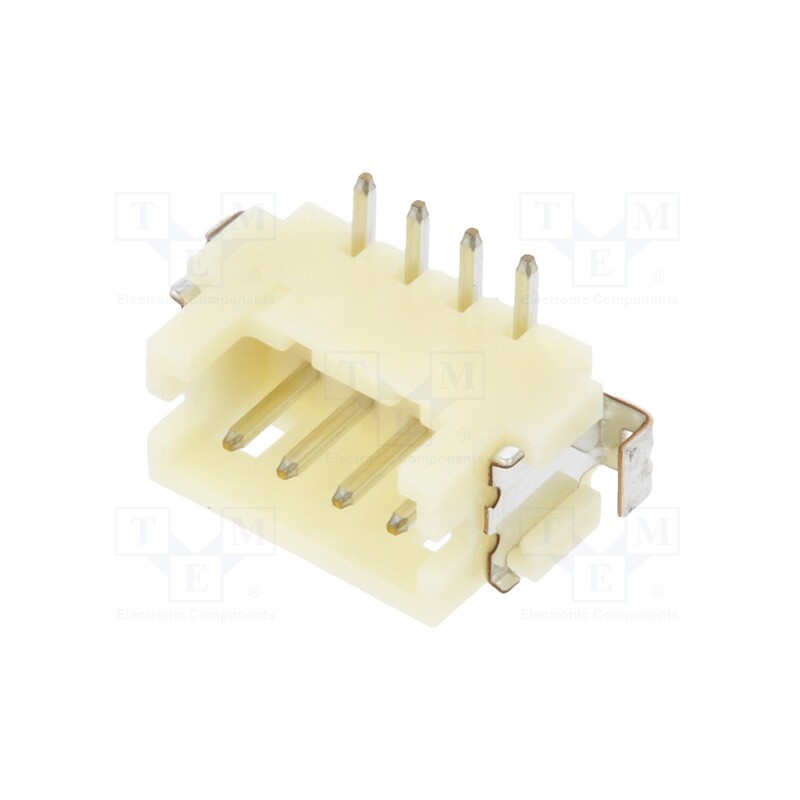 20 pcs : DF13-4P-1.25V(75) - Socket, wire-board, male, DF13, 1.25mm, PIN: 4, SMT, on PCBs, tinned
