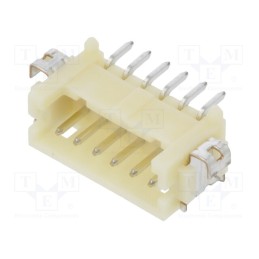20 pcs : DF13-6P-1.25H(75) - Socket, wire-board, male, DF13, 1.25mm, PIN: 6, SMT, on PCBs, tinned