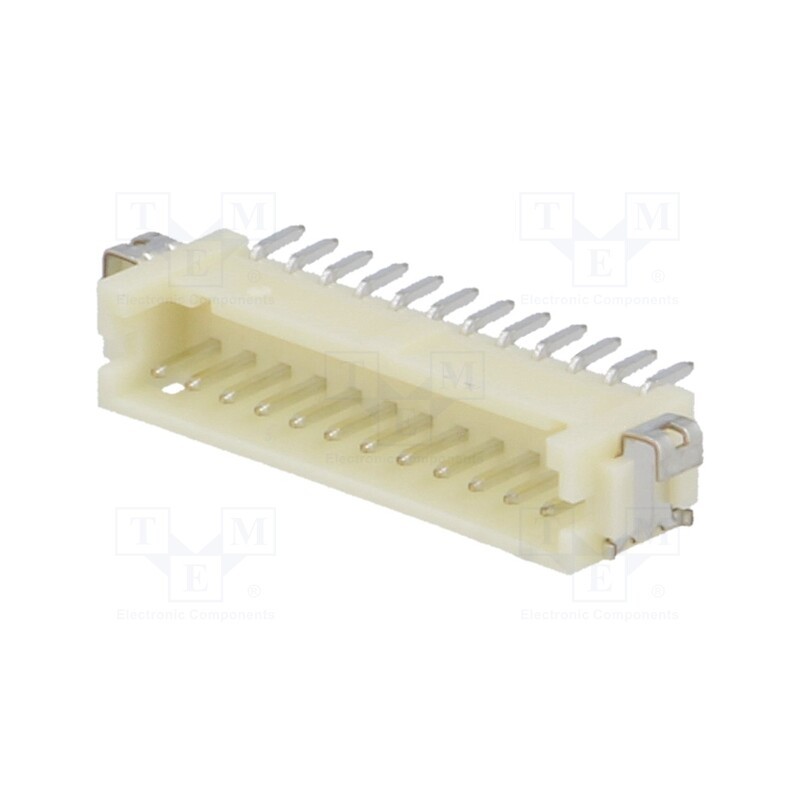 10 pcs : DF13A-12P-1.25H(75) - Socket, wire-board, male, DF13, 1.25mm, PIN: 12, SMT, on PCBs, tinned